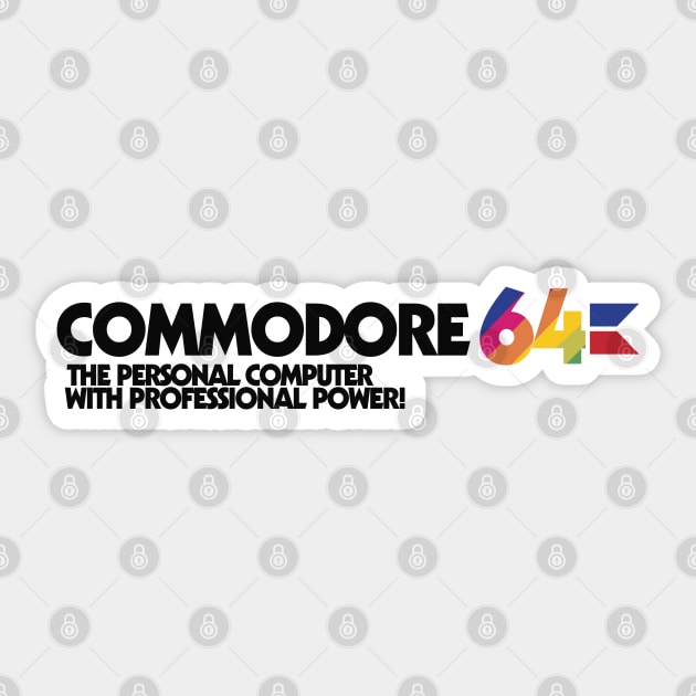 Commodore 64 Computer Logo Sticker by carcinojen